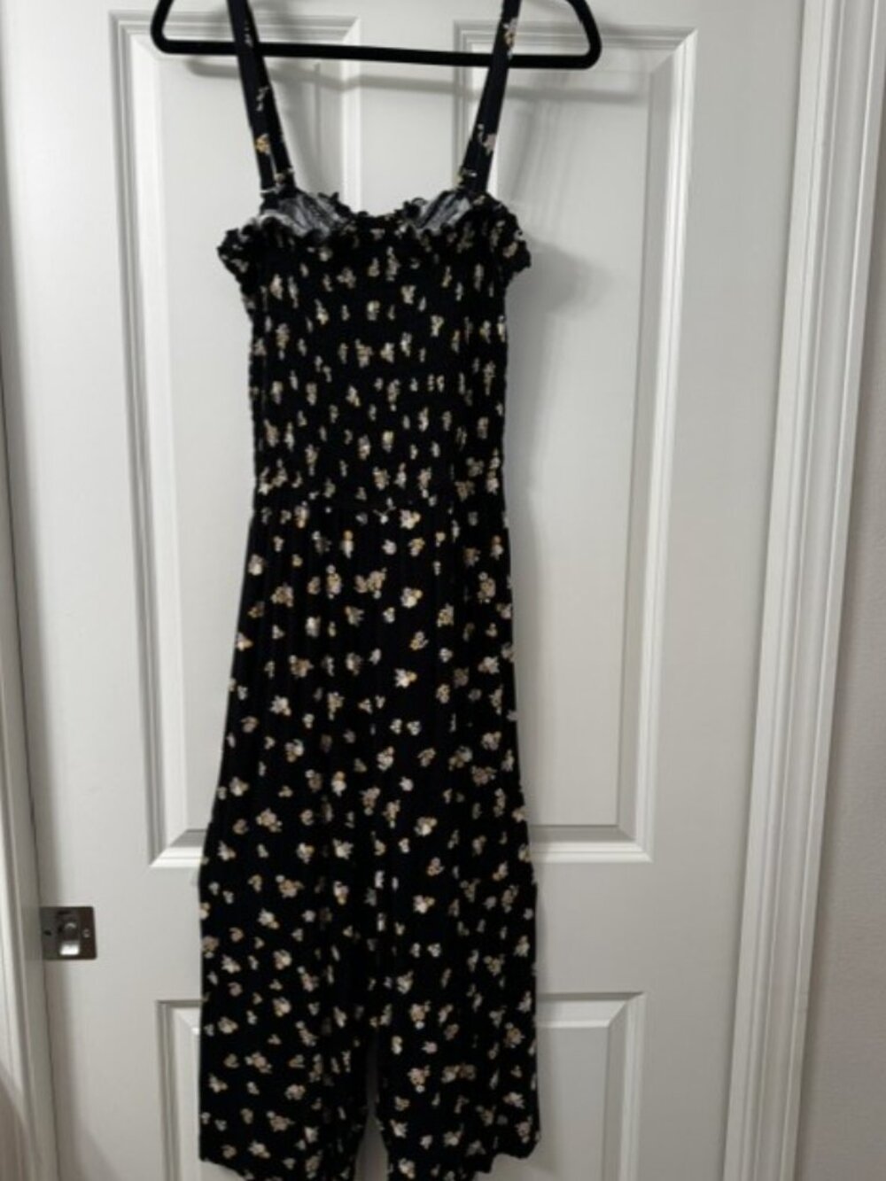 TORRID Black Floral Super Soft Jumpsuit (Size 1X)